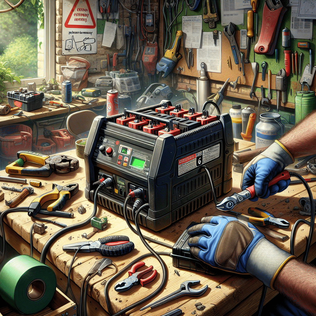 Rugged rapid chargers for contractors powering multiple Makita 18V batteries on a professional UK jobsite workbench.